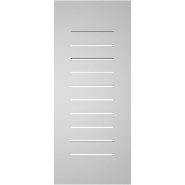 Ekena Millwork Vertical Surface Mount PVC Gable Vent: Functional, w/ 3-1/2"W x 1"P Standard Frame, 16"W x 38"H - GVPVE16X3801SF