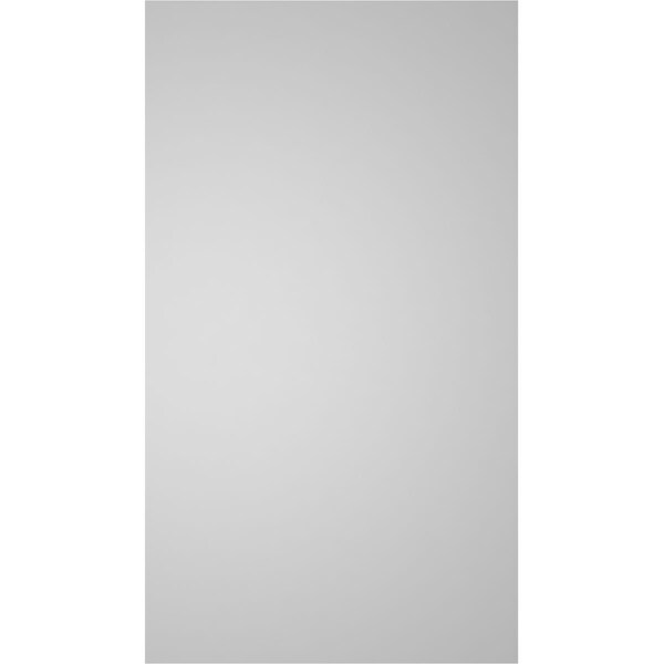 Ekena Millwork Vertical Surface Mount PVC Gable Vnt: Non-Functional, w/2"W x 1-1/2"H, Brickmould Frame, 18"W x 32"H - GVPVE18X3202SN