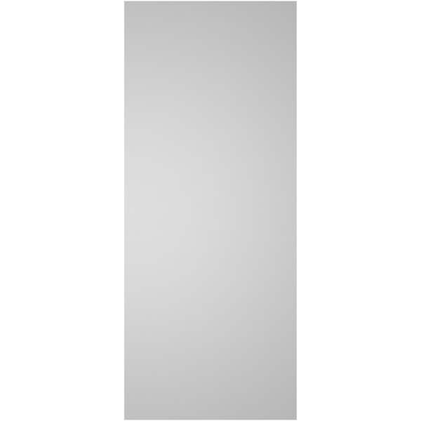 Ekena Millwork Vertical Surface Mount PVC Gable Vent: Non-Functional, w/ 3-1/2"W x 1"P Standard Frame, 14"W x 34"H - GVPVE14X3401SN