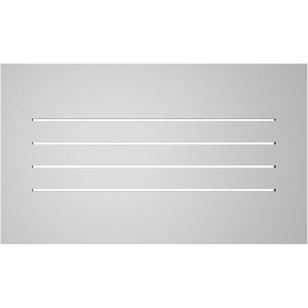 Ekena Millwork Vertical Surface Mount PVC Gable Vent: Functional, w/ 3-1/2"W x 1"P Standard Frame, 34"W x 20"H - GVPVE34X2001SF