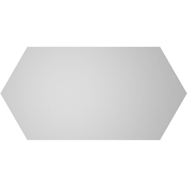Ekena Millwork Half Round Surface Mount PVC Gable Vent w/ 2"W x 1-1/2"P Brickmould Frame, 24"W x 12"H - GVPHR24X1202SN