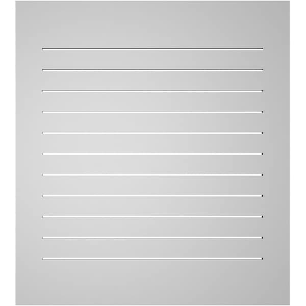 Ekena Millwork Vertical Surface Mount PVC Gable Vent: Functional, w/ 3-1/2"W x 1"P Standard Frame, 36"W x 40"H - GVPVE36X4001SF