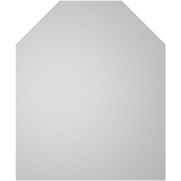 Ekena Millwork Octagonal Top Surface Mount PVC Gable Vent w/ 2"W x 2"P Brickmould Sill Frame, 30"W x 36"H - GVPOT30X3603SN