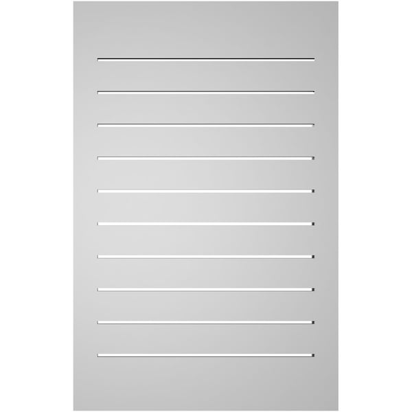 Ekena Millwork Vertical Surface Mount PVC Gable Vent: Functional, w/ 2"W x 1-1/2"P Brickmould Frame, 22"W x 34"H - GVPVE22X3402SF
