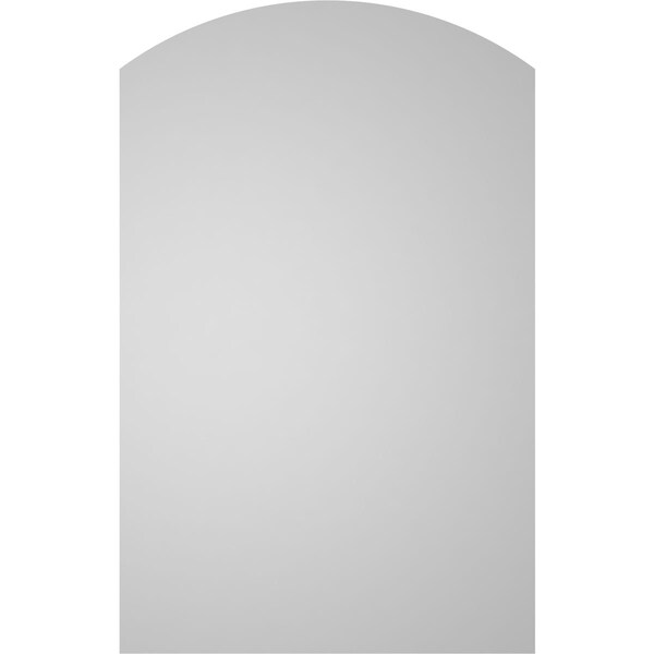 Ekena Millwork Arch Top Surface Mount PVC Gable Vent: Functional, w/ 3-1/2"W x 1"P Standard Frame, 14"W x 22"H - GVPAR14X2201SF
