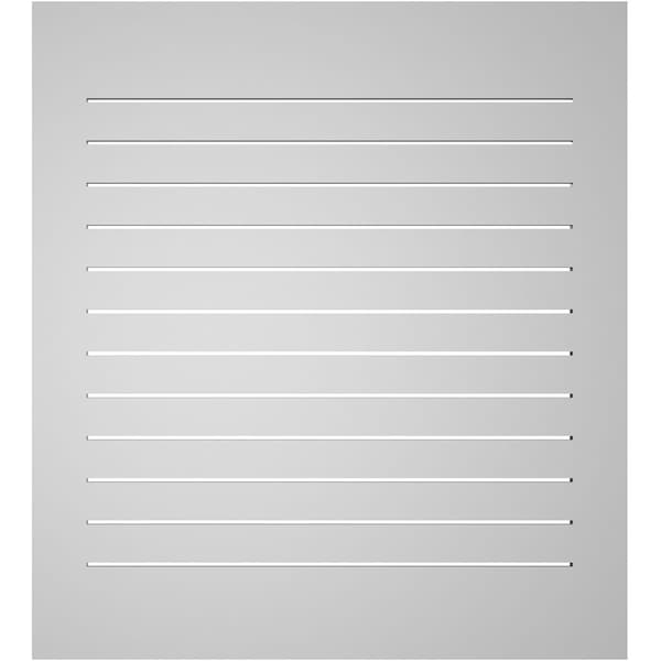 Ekena Millwork Vertical Surface Mount PVC Gable Vent: Functional, w/ 3-1/2"W x 1"P Standard Frame, 38"W x 42"H - GVPVE38X4201SF