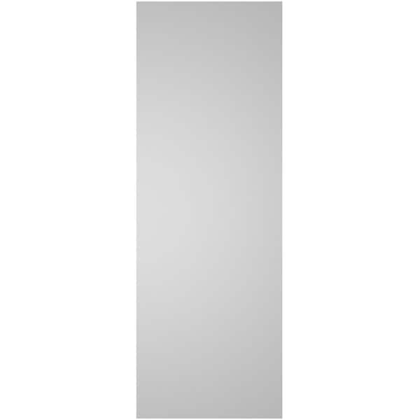 Ekena Millwork Vertical Surface Mount PVC Gable Vnt: Non-Functional, w/2"W x 1-1/2"H, Brickmould Frame, 14"W x 40"H - GVPVE14X4002SN