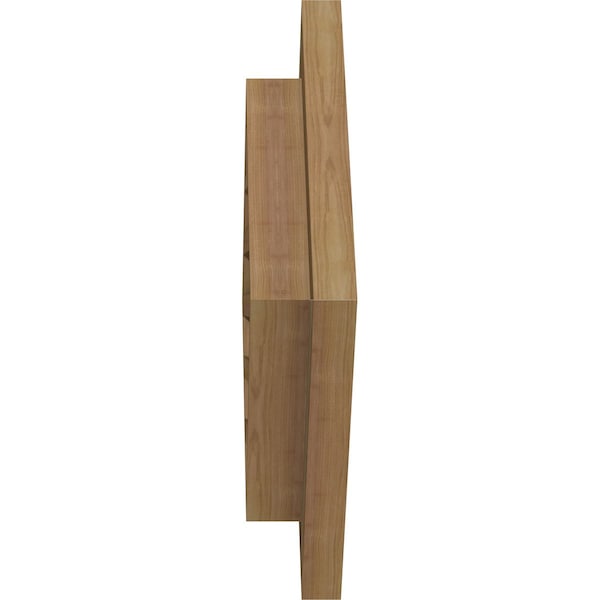 Ekena Millwork Diamond Gable Vent Functional, Western Red Cedar Gable Vent w/ Brick Mould Face Frame, 24"W x 24"H - GVWDI24X2400RFUWR