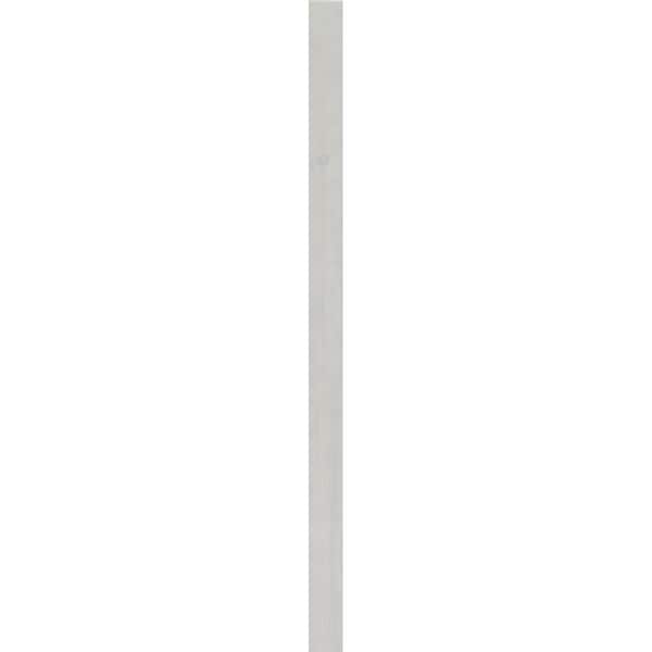 Ekena Millwork Quarter Round Top Right Primed, Non-Functional, Pine Gable Vent w/Decorative Face Frame, 06"W x 26"H - GVWQR06X2602SDPPI