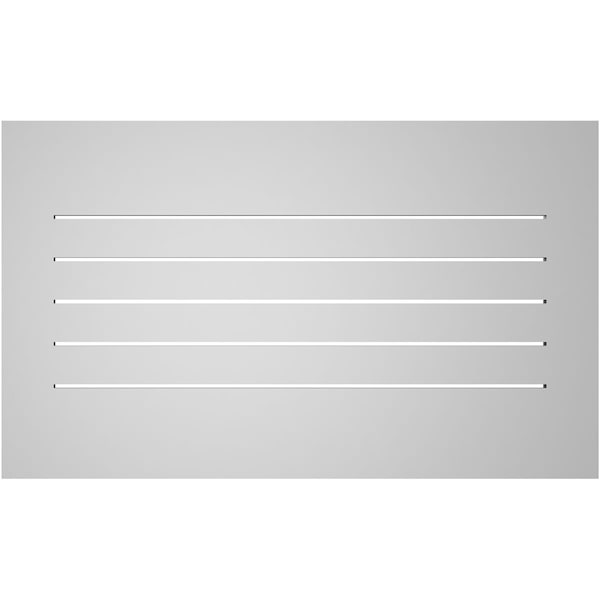 Ekena Millwork Vertical Surface Mount PVC Gable Vent: Functional, w/ 3-1/2"W x 1"P Standard Frame, 40"W x 24"H - GVPVE40X2401SF