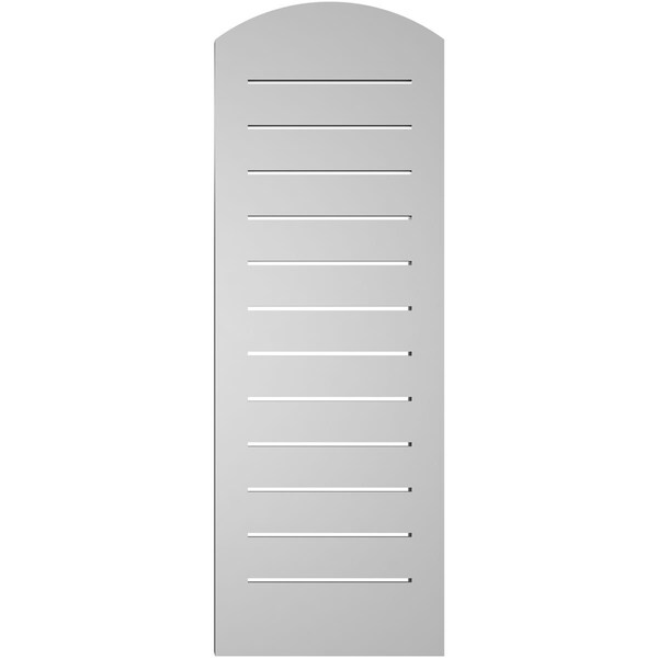 Ekena Millwork Arch Top Surface Mount PVC Gable Vent: Non-Functional, w/2"W x 1-1/2"P Brickmould Frame, 14"W x 38"H - GVPAR14X3802SN