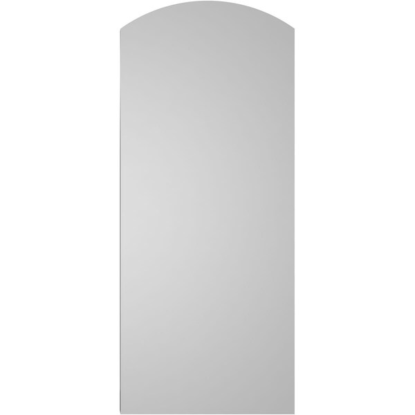 Ekena Millwork Arch Top Surface Mount PVC Gable Vent: Functional, w/ 2"W x 2"P Brickmould Sill Frame, 16"W x 38"H - GVPAR16X3803SF