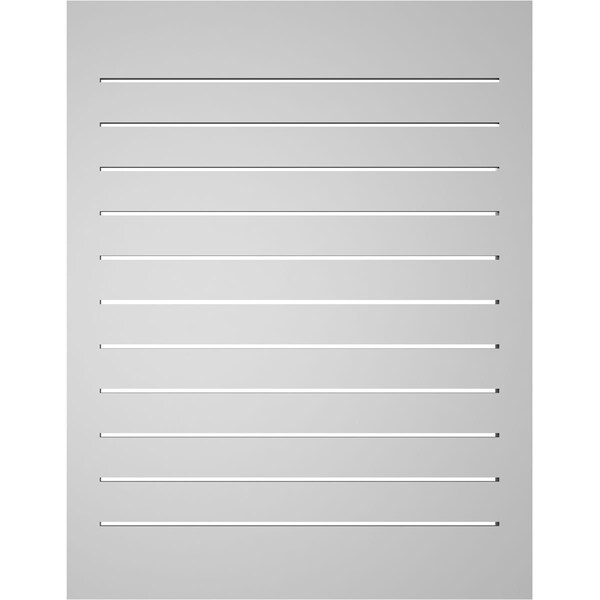 Ekena Millwork Vertical Surface Mount PVC Gable Vent: Functional, w/ 2"W x 2"P Brickmould Sill Frame, 28"W x 36"H - GVPVE28X3603SF