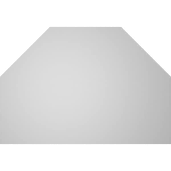Ekena Millwork Octagonal Top Surface Mount PVC Gable Vent w/ 2"W x 2"P Brickmould Sill Frame, 32"W x 22"H - GVPOT32X2203SN