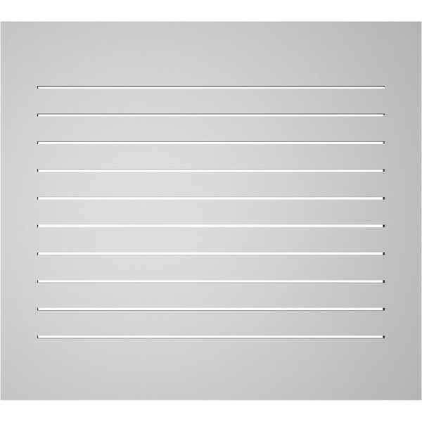 Ekena Millwork Vertical Surface Mount PVC Gable Vent: Functional, w/ 3-1/2"W x 1"P Standard Frame, 40"W x 36"H - GVPVE40X3601SF