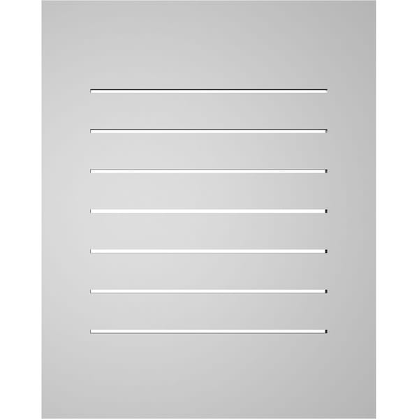 Ekena Millwork Vertical Surface Mount PVC Gable Vent: Functional, w/ 3-1/2"W x 1"P Standard Frame, 24"W x 30"H - GVPVE24X3001SF