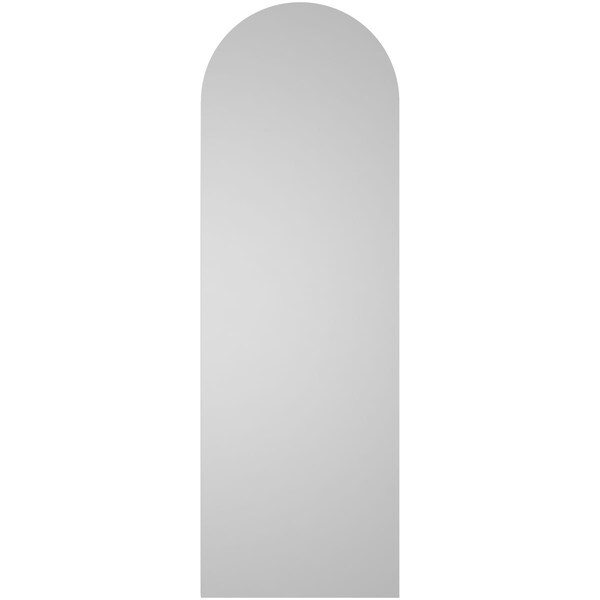 Ekena Millwork Round Top Surface Mount PVC Gable Vent w/ 2"W x 1-1/2"P Brickmould Frame, 14"W x 42"H - GVPRT14X4202SN