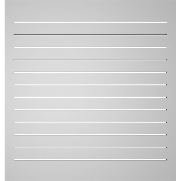 Ekena Millwork Vertical Surface Mount PVC Gable Vent: Functional, w/ 2"W x 1-1/2"P Brickmould Frame, 38"W x 40"H - GVPVE38X4002SF