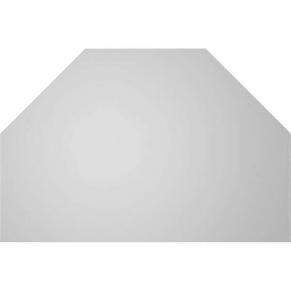 Ekena Millwork Octagonal Top Surface Mount PVC Gable Vent w/ 2"W x 2"P Brickmould Sill Frame, 30"W x 20"H - GVPOT30X2003SN