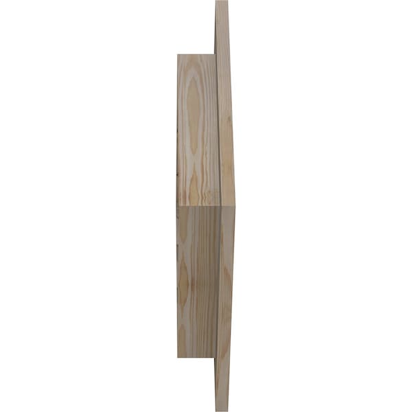 Ekena Millwork Diamond Gable Vent Unfinished, Functional, Pine Gable Vent w/ 1" x 4" Flat Trim Frame, 20"W x 20"H - GVWDI20X2001SFUPI