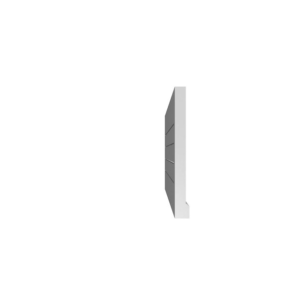 Ekena Millwork Vertical Surface Mount PVC Gable Vent: Functional, w/ 2"W x 2"P Brickmould Sill Frame, 40"W x 18"H - GVPVE40X1803SF