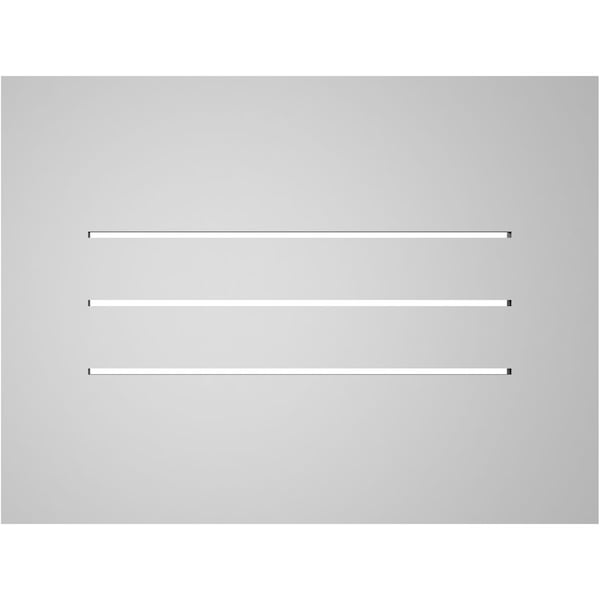 Ekena Millwork Vertical Surface Mount PVC Gable Vent: Functional, w/ 3-1/2"W x 1"P Standard Frame, 24"W x 18"H - GVPVE24X1801SF