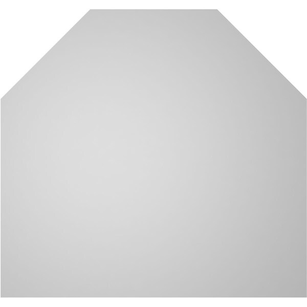 Ekena Millwork Octagonal Top Surface Mount PVC Gable Vent w/ 2"W x 2"P Brickmould Sill Frame, 34"W x 32"H - GVPOT34X3203SN