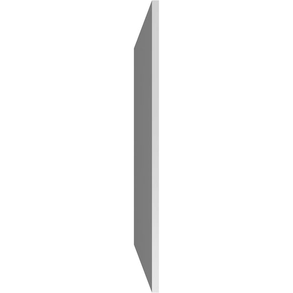 Ekena Millwork Vertical Surface Mount PVC Gable Vent: Non-Functional, w/3-1/2"W x 1"H, Standard Frame, 36"W x 42"H - GVPVE36X4201SN
