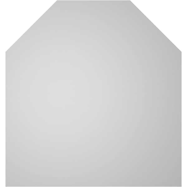 Ekena Millwork Octagonal Top Surface Mount PVC Gable Vent w/ 2"W x 1-1/2"P Brickmould Frame, 34"W x 36"H - GVPOT34X3602SN