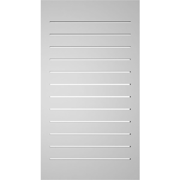 Ekena Millwork Vertical Surface Mount PVC Gable Vent: Functional, w/ 2"W x 1-1/2"P Brickmould Frame, 22"W x 40"H - GVPVE22X4002SF