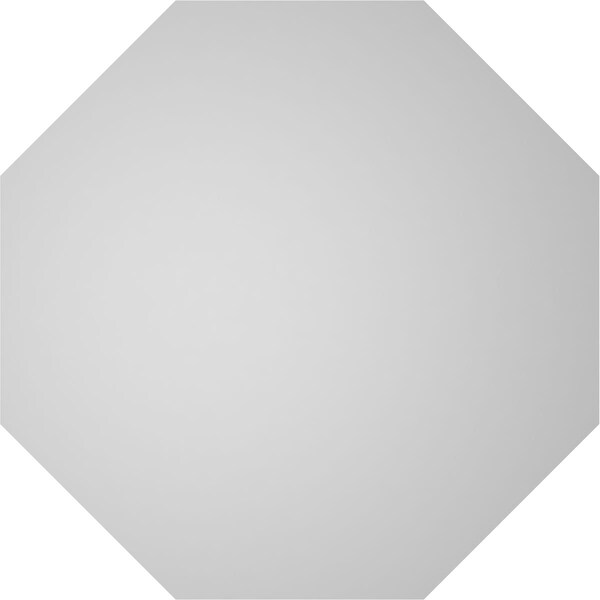 Ekena Millwork Octagonal Surface Mount PVC Gable Vent: Non-Functional, w/ 3-1/2"W x 1"P Standard Frame, 34"W x 34"H - GVPOC34X3401SN