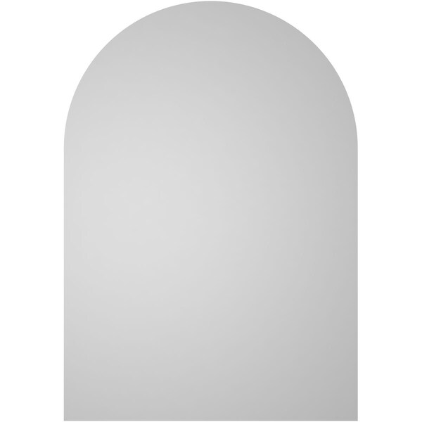 Ekena Millwork Round Top Surface Mount PVC Gable Vent w/ 2"W x 1-1/2"P Brickmould Frame, 14"W x 20"H - GVPRT14X2002SN