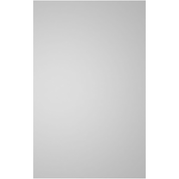 Ekena Millwork Vertical Surface Mount PVC Gable Vnt: Non-Functional, w/2"W x 1-1/2"H, Brickmould Frame, 24"W x 38"H - GVPVE24X3802SN