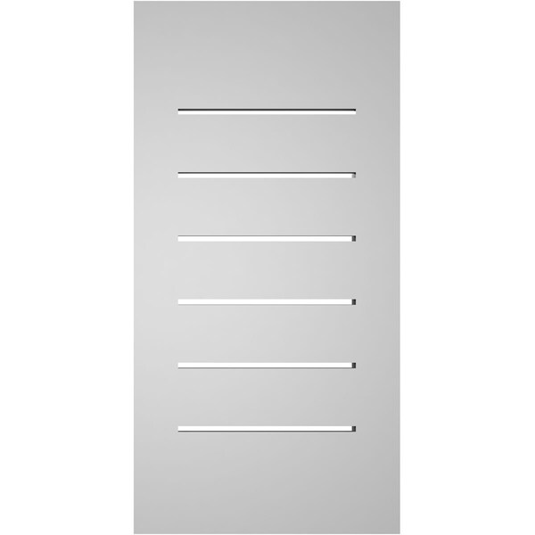 Ekena Millwork Vertical Surface Mount PVC Gable Vent: Functional, w/ 2"W x 1-1/2"P Brickmould Frame, 12"W x 24"H - GVPVE12X2402SF
