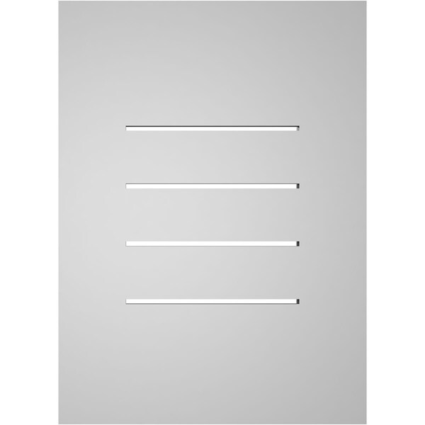 Ekena Millwork Vertical Surface Mount PVC Gable Vent: Functional, w/ 3-1/2"W x 1"P Standard Frame, 16"W x 22"H - GVPVE16X2201SF