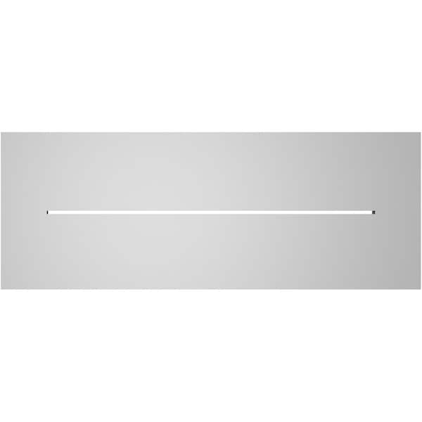 Ekena Millwork Vertical Surface Mount PVC Gable Vent: Functional, w/ 3-1/2"W x 1"P Standard Frame, 32"W x 12"H - GVPVE32X1201SF