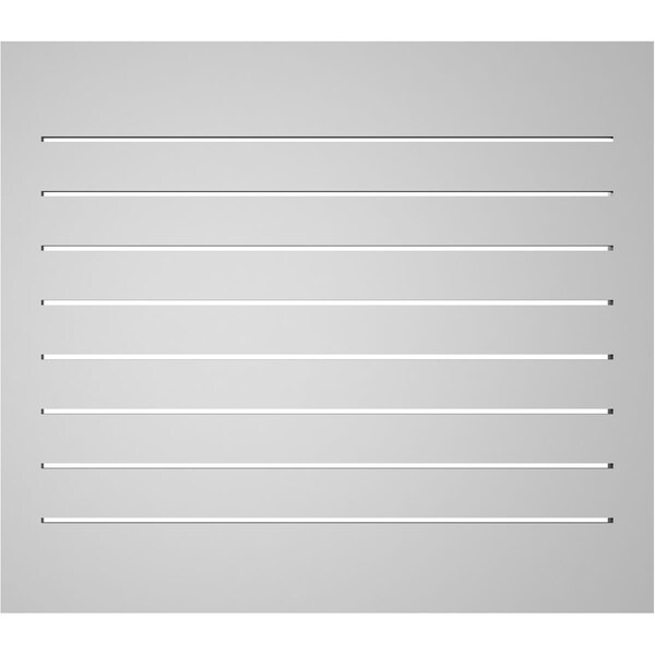 Ekena Millwork Vertical Surface Mount PVC Gable Vent: Functional, w/ 2"W x 2"P Brickmould Sill Frame, 32"W x 28"H - GVPVE32X2803SF