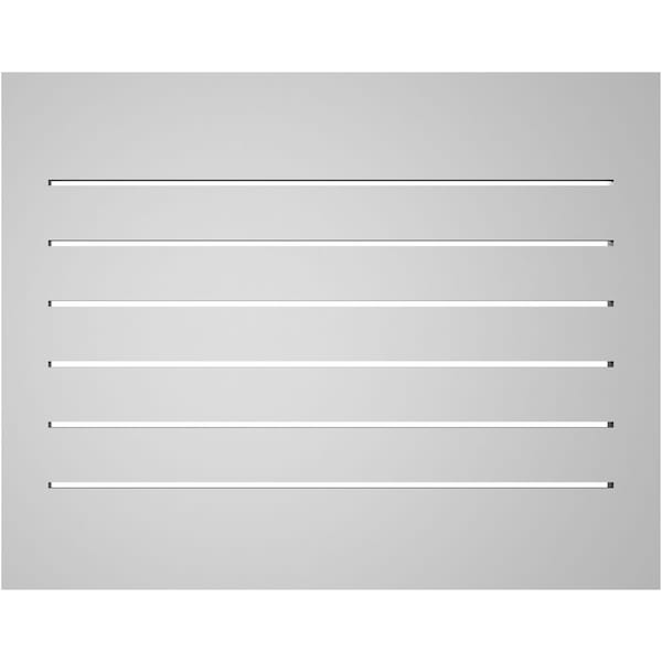 Ekena Millwork Vertical Surface Mount PVC Gable Vent: Functional, w/ 2"W x 1-1/2"P Brickmould Frame, 28"W x 22"H - GVPVE28X2202SF
