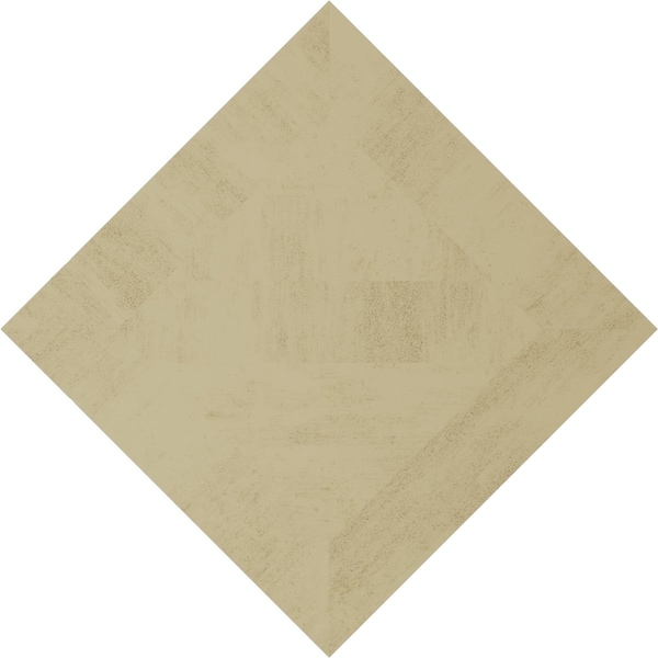 Ekena Millwork Timberthane Rough Cedar Diamond Faux Wood Non-Functional Gable Vent, Primed Tan, 30"W x 30"H - GVURDI30X30DRCPR