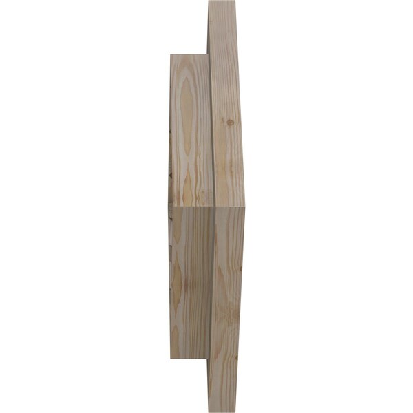 Ekena Millwork Diamond Gable Vent Unfinished, Functional, Pine Gable Vent w/ Brick Mould Face Frame, 20"W x 20"H - GVWDI20X2000SFUPI