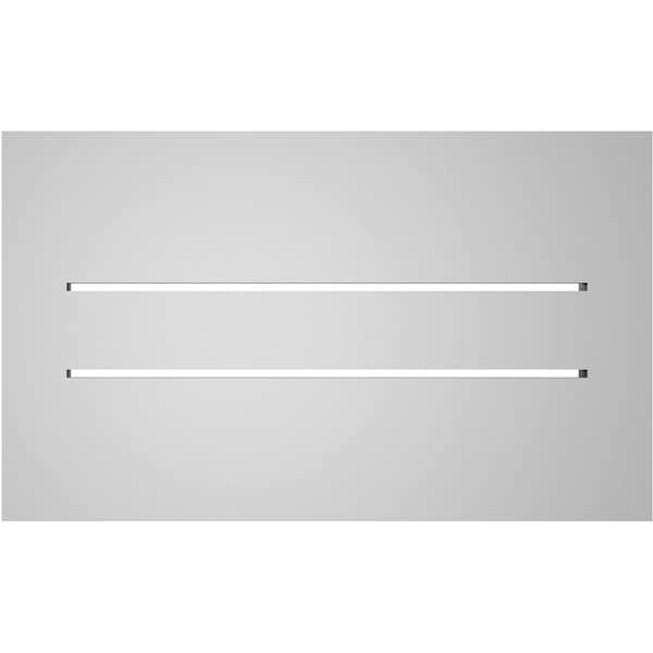 Ekena Millwork Vertical Surface Mount PVC Gable Vent: Functional, w/ 2"W x 2"P Brickmould Sill Frame, 20"W x 12"H - GVPVE20X1203SF