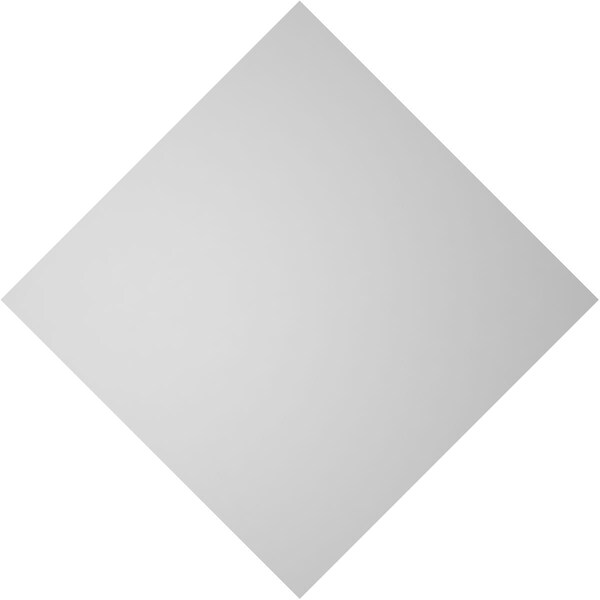 Ekena Millwork Diamond Surface Mount PVC Gable Vent: Functional, w/ 3-1/2"W x 1"P Standard Frame, 40"W x 40"H - GVPDI40X4001SF