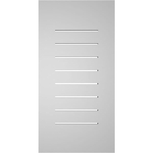Ekena Millwork Vertical Surface Mount PVC Gable Vent: Functional, w/ 3-1/2"W x 1"P Standard Frame, 16"W x 32"H - GVPVE16X3201SF