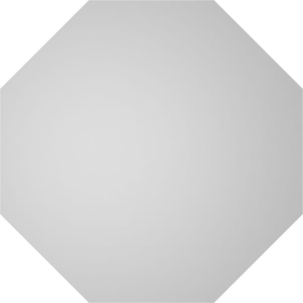 Ekena Millwork Octagonal Surface Mount PVC Gable Vent w/ 2"W x 1-1/2"P Brickmould Frame, 36"W x 36"H - GVPOC36X3602SN