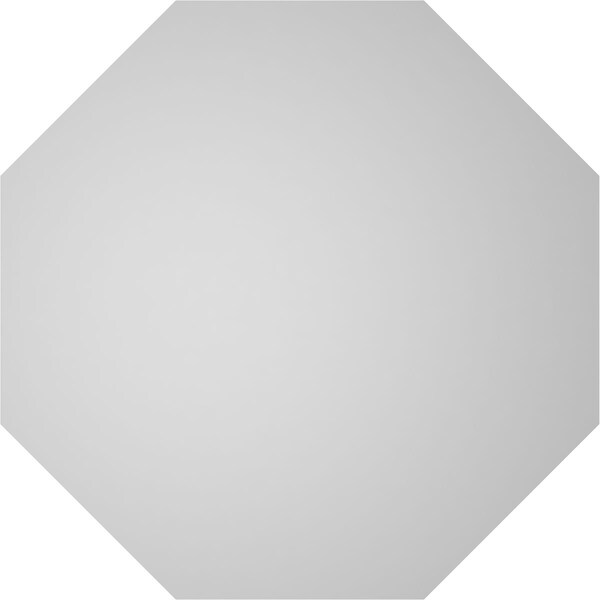 Ekena Millwork Octagonal Surface Mount PVC Gable Vent: Non-Functional, w/ 3-1/2"W x 1"P Standard Frame, 28"W x 28"H - GVPOC28X2801SN