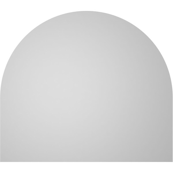 Ekena Millwork Round Top Surface Mount PVC Gable Vent w/ 2"W x 2"P Brickmould Sill Frame, 32"W x 28"H - GVPRT32X2803SN