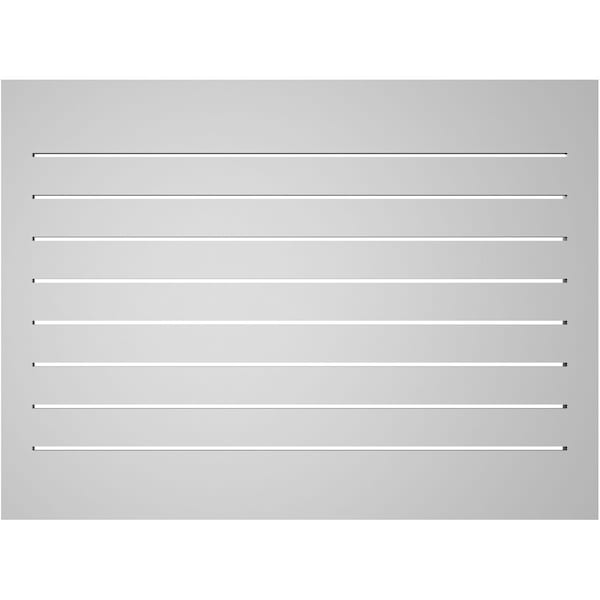 Ekena Millwork Vertical Surface Mount PVC Gable Vent: Functional, w/ 2"W x 1-1/2"P Brickmould Frame, 38"W x 28"H - GVPVE38X2802SF