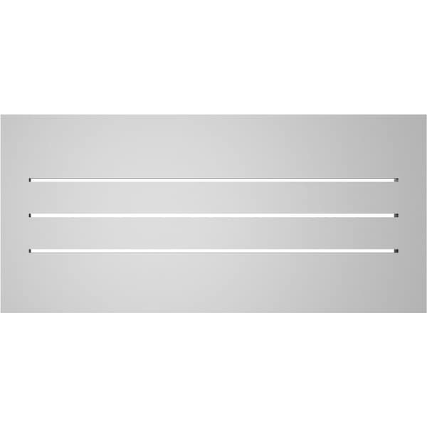 Ekena Millwork Vertical Surface Mount PVC Gable Vent: Functional, w/ 2"W x 2"P Brickmould Sill Frame, 30"W x 14"H - GVPVE30X1403SF