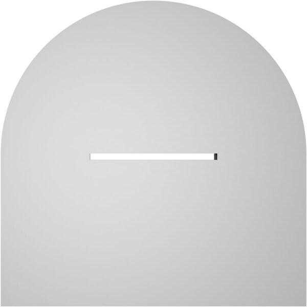 Ekena Millwork Round Top Surface Mount PVC Gable Vent: Functional, w/ 3-1/2"W x 1"P Standard Frame, 12"W x 12"H - GVPRT12X1201SF