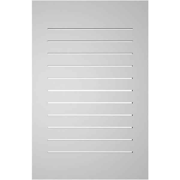Ekena Millwork Vertical Surface Mount PVC Gable Vent: Functional, w/ 3-1/2"W x 1"P Standard Frame, 26"W x 40"H - GVPVE26X4001SF